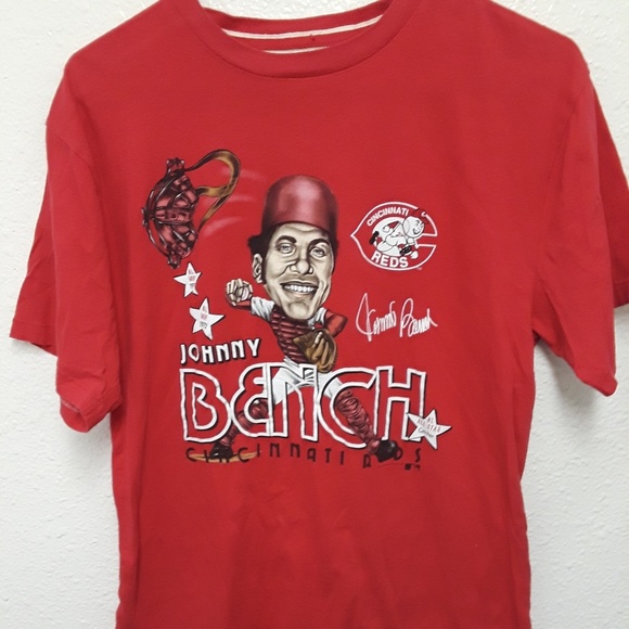 MLB Cincinnati Reds Mens Johnny Bench Shirt - Picture 5 of 6